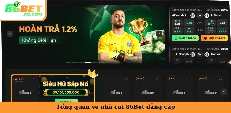 Tổng quan về nhà cái 86Bet đẳng cấp