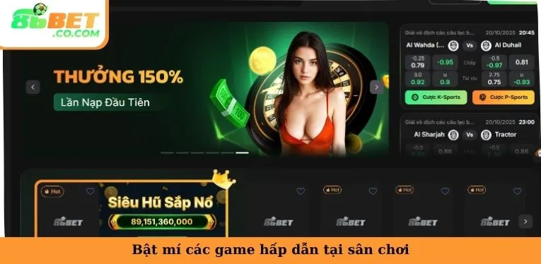 Bật mí các game hấp dẫn tại sân chơi
