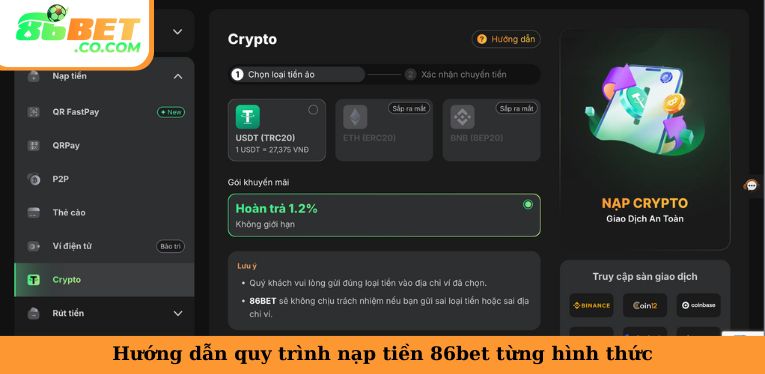 Nạp Tiền 86bet - Hướng Dẫn Quy Trình Tạo Vốn Game Siêu Chuẩn Hướng dẫn quy trình nạp tiền 86bet từng hình thức